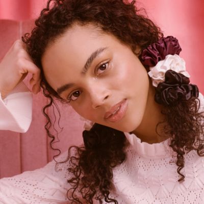 Pure Silk Large Scrunchie Cracker Gift Set- Sugar Plum