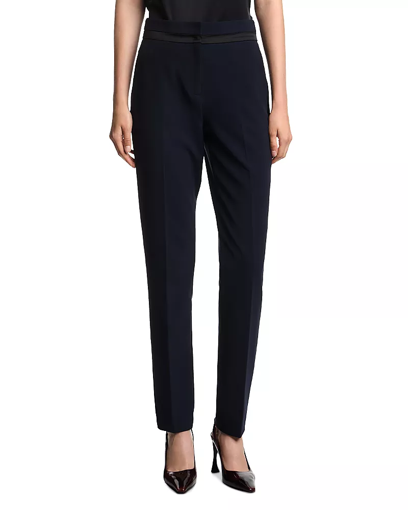 Emporio Armani Satin Striped Pants
