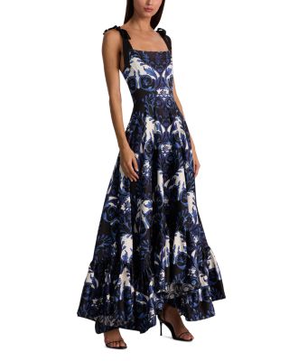 Rosalee Tie Strap Bustier Maxi Dress