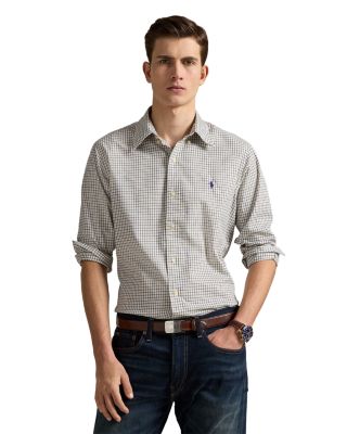 Classic Fit Plaid Twill Shirt