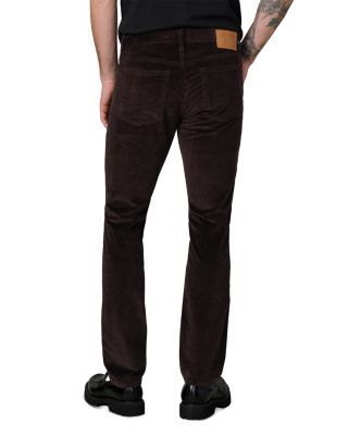 The Brixton Slim Straight Fit Corduroy Pants in Wren Brown