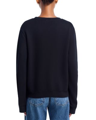 French Terry Oversized Crewneck Sweatshirt