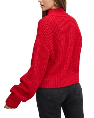 Chunky Knit Mock Neck Sweater