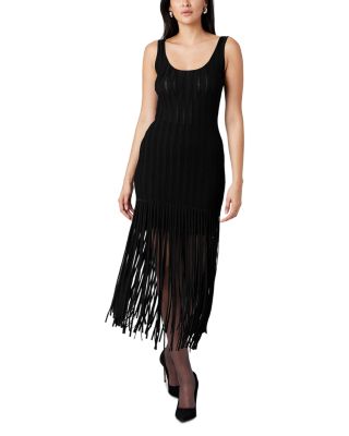 Lorelai Scoop Neck Fringe Dress