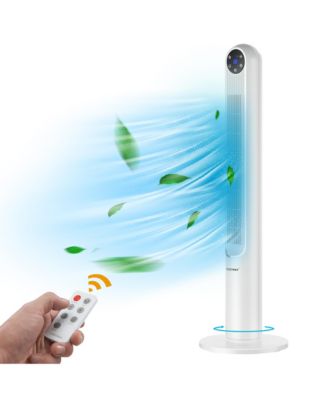 42'' Smart Display Panel 12H Timer Tower Fan with Remote