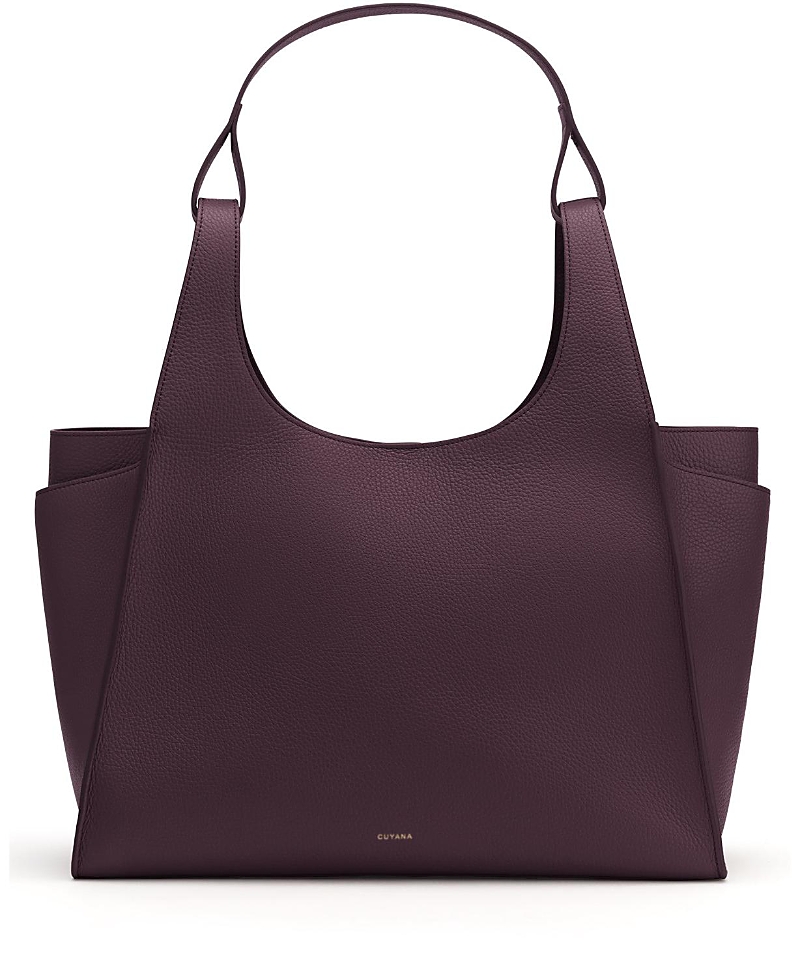 Cuyana Double Loop Satchel In Purple