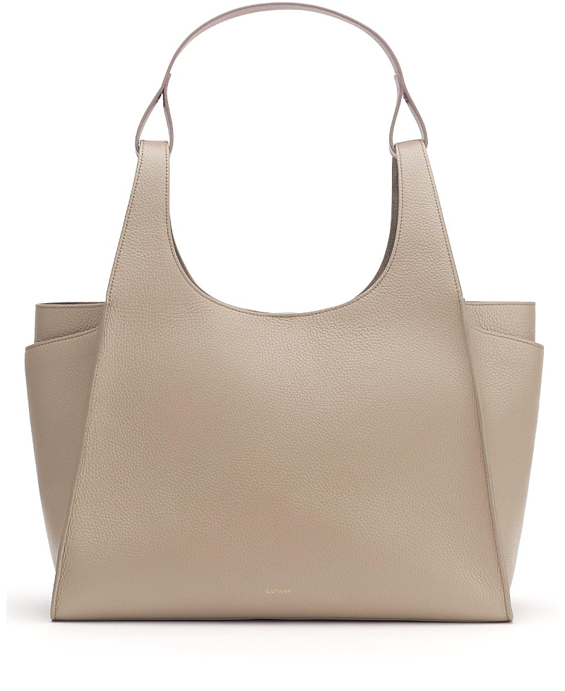 Cuyana Double Loop Satchel In Gray