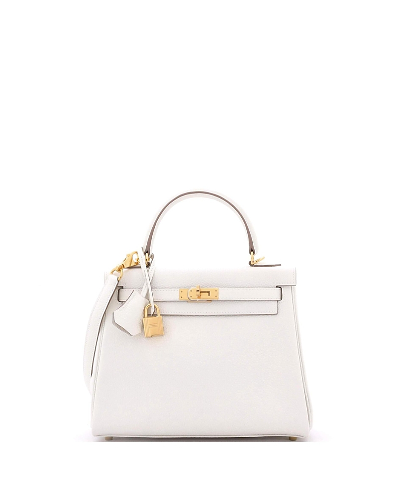 Pre-owned Pre-owned Hermes Hermes Kelly 25 Handbag Light Togo With Gold Hardware In Brown