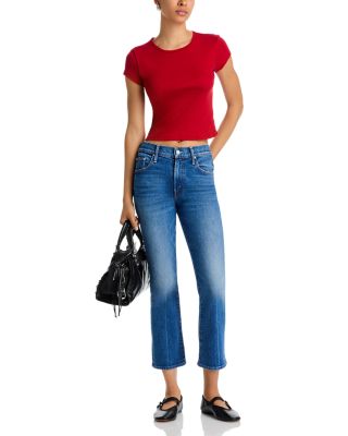 Lil Insider High Rise Crop Jeans in Get Two Birds Stoned