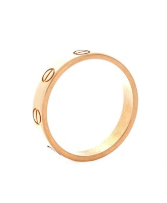 Love Wedding Band Ring 18K Rose Gold