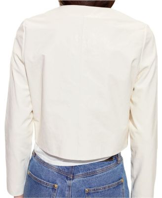 The London Leather Cropped Jacket