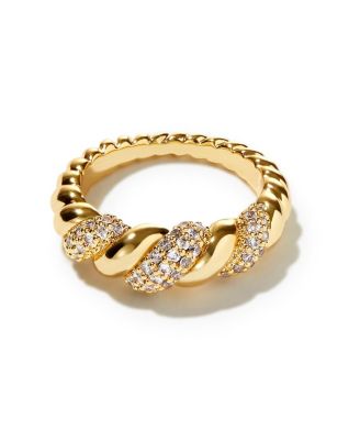 Rope Pave Ring