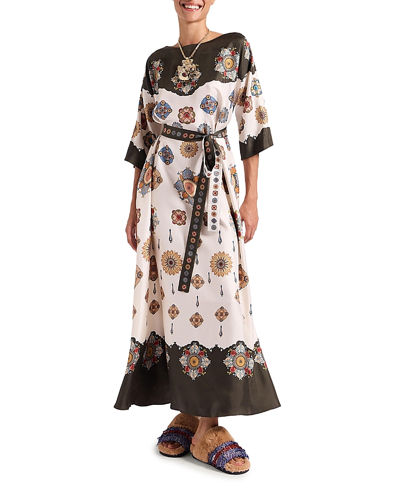 La DoubleJ Muumuu Round Neck Nucleus Placee Dress