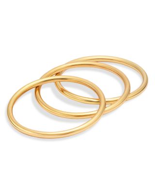 Thin Bangle Bracelets, Set of 3 - Exclusive