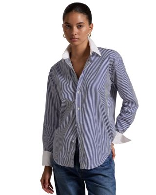Relaxed Fit Two-Tone Striped Shirt