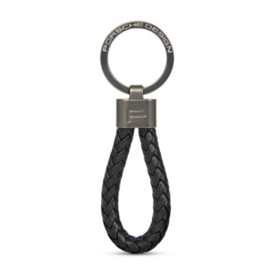 Braided Leather Key Ring