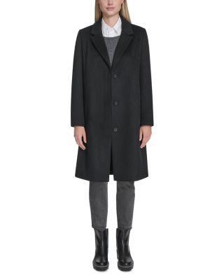 Single Breasted Notch Collar Coat