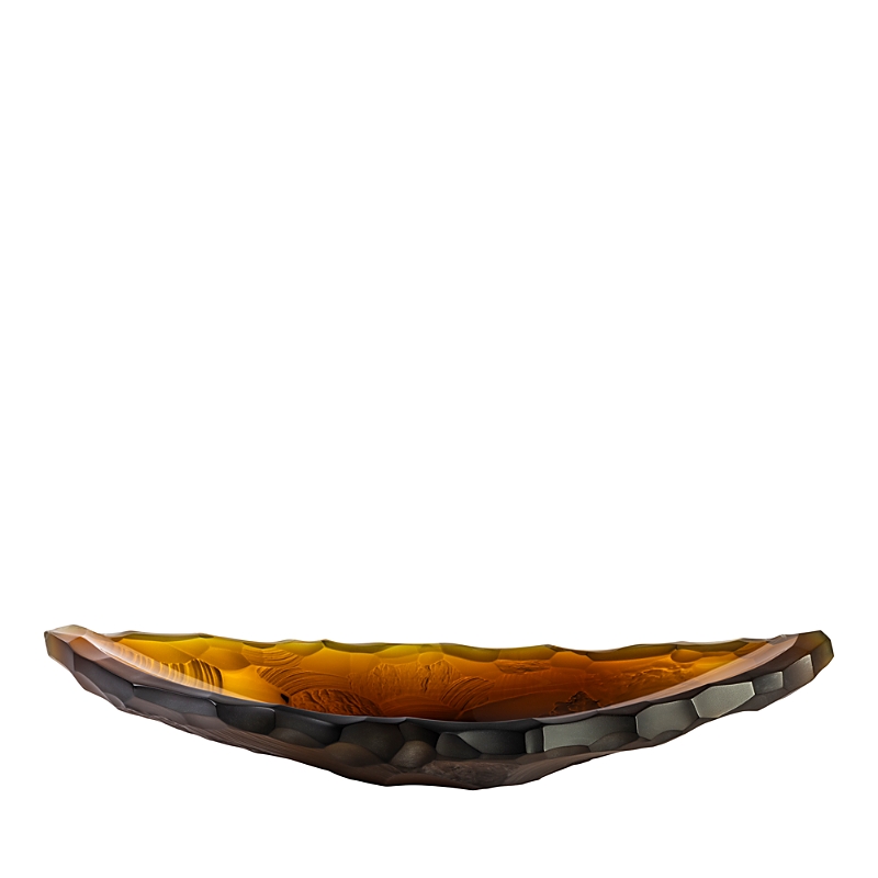 Lalique Silex Bowl, Medium In Brown