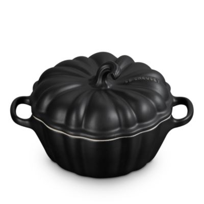 Stoneware Figural Pumpkin Petite Cocotte