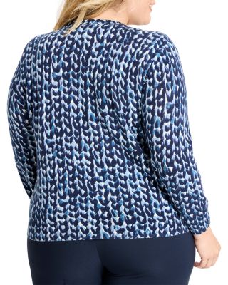 Knit Stitch Round Neck Sweater
