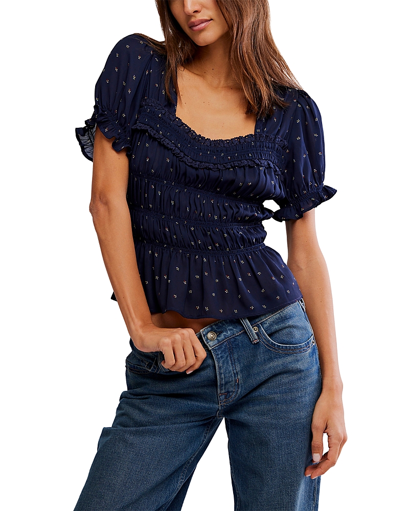 Free People Adore You Smocked Top
