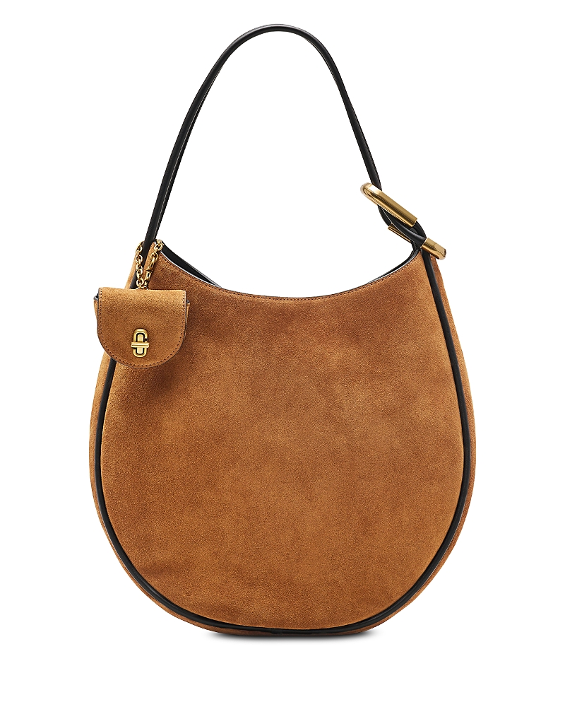 Marc Jacobs The Suede Large Dual Hobo Bag In Brown