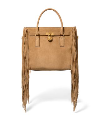 Hamilton Moderne Large Suede Satchel