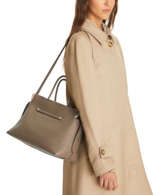 【関税込】TORY BURCH マーサー サッチェルバッグL マーサー テクスチャー サッチェルバッグ: レディース