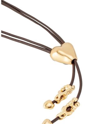  Heartline Leather Necklace