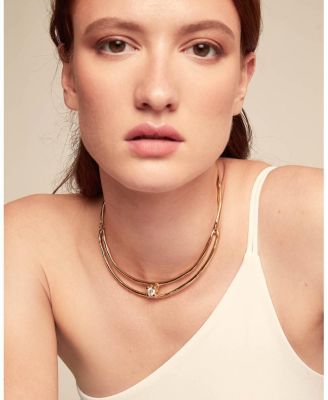  Twin Radiance Collar Necklace