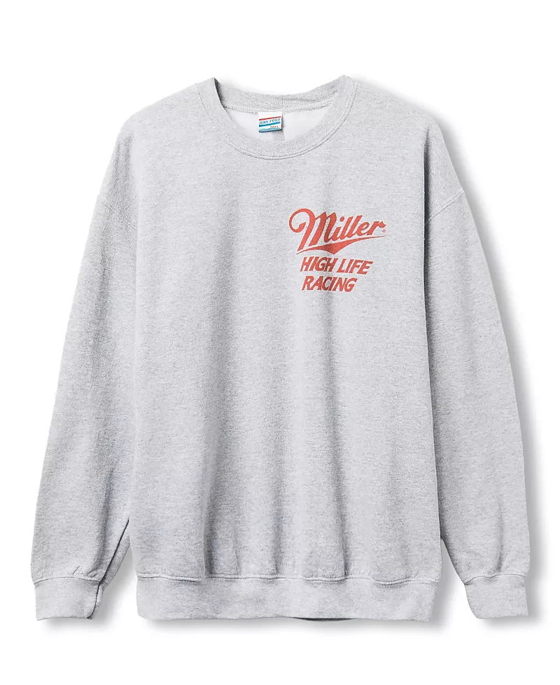Junk Food Clothing Unisex Miller High Life Champ in Champagne Flea Market Fleece Sweatshirts