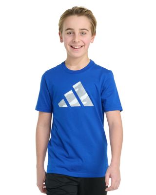 Boys' Short Sleeved Halftone Camo Logo Graphic Tee - Big Kid
