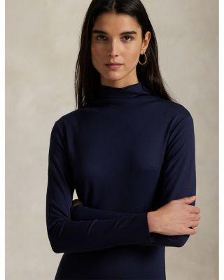 Ponte Turtleneck Maxidress