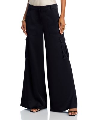 Maia Silky Satin Cargo Pants 