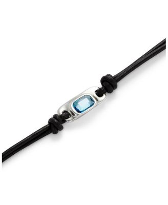 Blue Faceted Crystal Bracelet