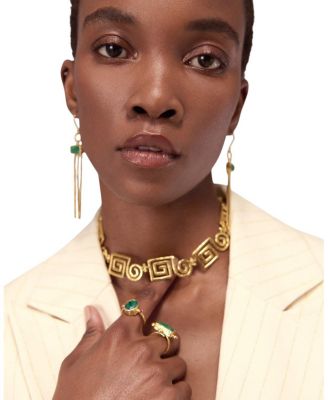 Megara Geometric Spiral Necklace