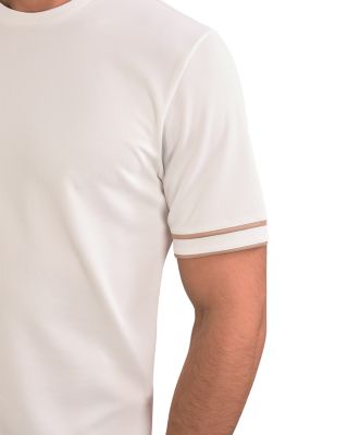 Oscar Piped Textured Crewneck Tee