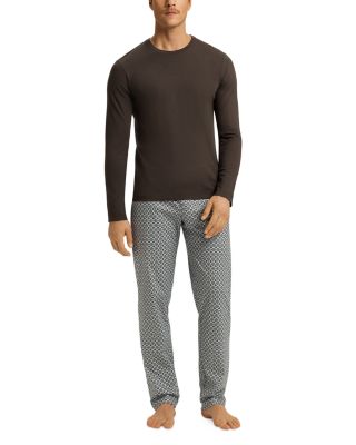 Cotton Solid Long Sleeve Pajama Tee 