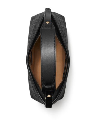 T Monogram Soft Pebble Medium Shoulder Bag