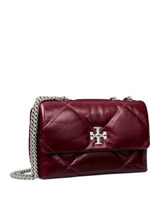 Kira Leather Diamond Quilted Shoulder Bag