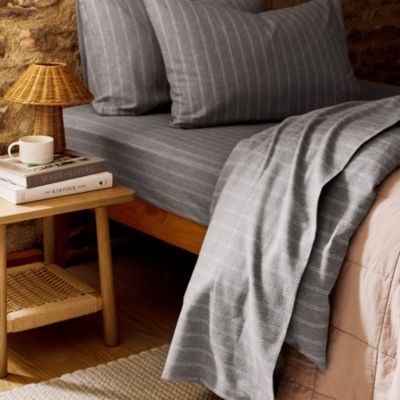 Flannel Marl Stripe Sheet Set