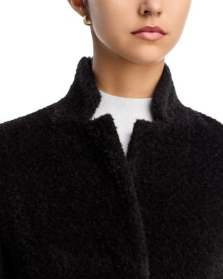 Notch Stand Collar Long Coat