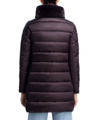 Dalea Faux Fur Trim Puffer Coat