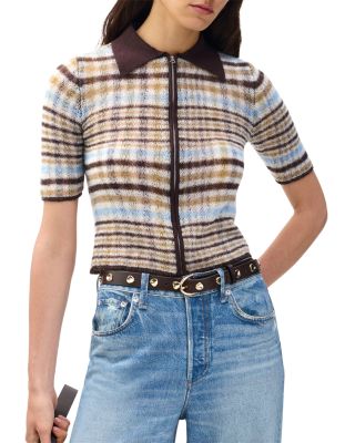 Leva Short Sleeve Zip Polo Sweater