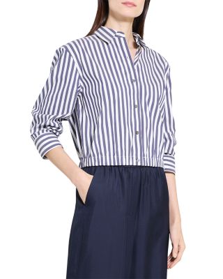 Crop Button Front Shirt 