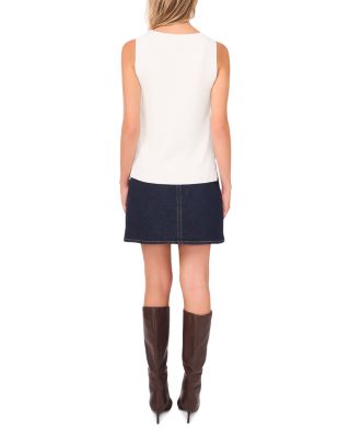 Sleeveless Crewneck Tank Top