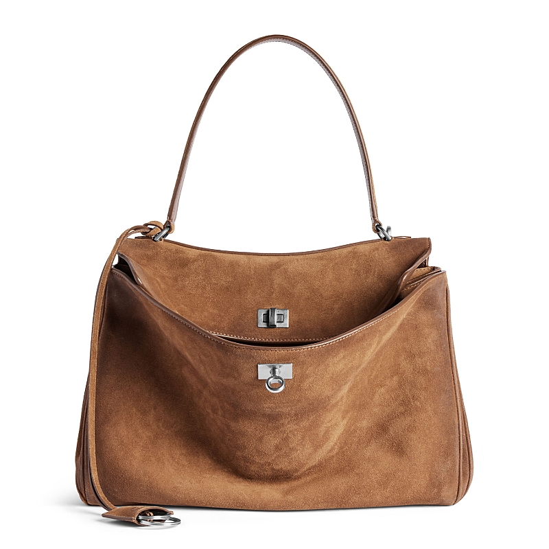 Balenciaga Rodeo Handbag Medium in Suede