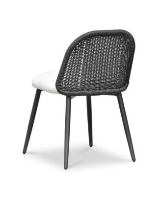 Alexa Rattan Performance Fabric Dining Chair