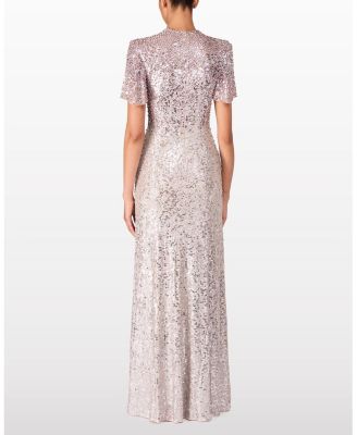 Jourdain Sequin-Embellished Gown