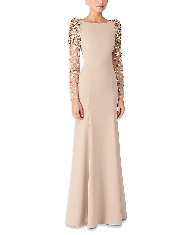 Jenny Packham Sylvia Maxi Dress In Neutral